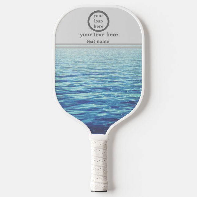 Professional custom logo with text pickleball paddle (Front)