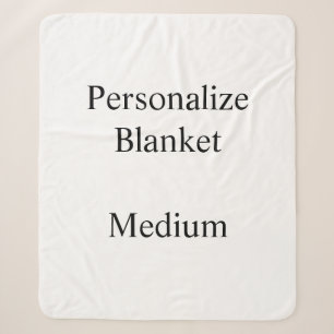 professional custom Medium  Sherpa Blanket