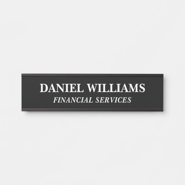 Professional Custom Name Plate Office Door Sign (Front)