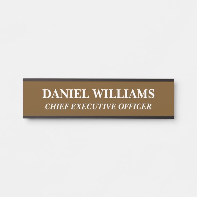 Professional Custom Name Plate Office Door Sign (Front)