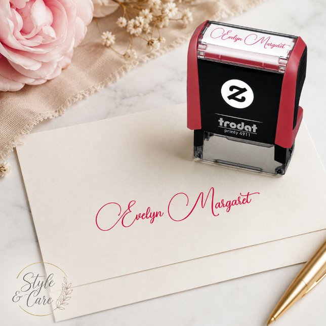 Professional Custom Signature Personalised Self-inking Stamp (Professional Custom Signature Personalized Self-inking Stamp)