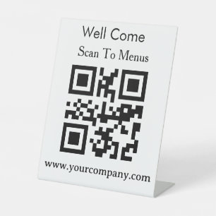 Professional custom simple 8" x 10" pedestal sign