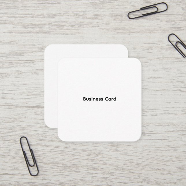 Professional Custom Square Business Card (Front/Back In Situ)