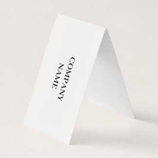 Professional Custom VerticalTent Fol BusinessCard Business Card