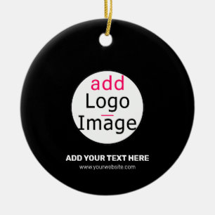 Professional Customisable Business Brand Black Ceramic Ornament