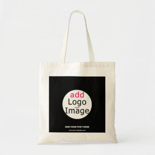 Professional Customisable Business Brand Black Tote Bag