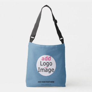 Professional Customisable Business Chic Dusty Blue Crossbody Bag