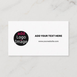 Professional Customisable Business Chic White Enclosure Card