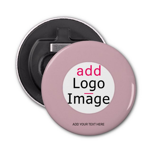Professional Customisable Business Dusty Rose Hue Bottle Opener (Front)