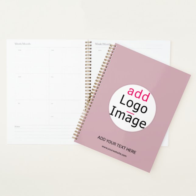 Professional Customisable Business Dusty Rose Hue  Planner (Display)