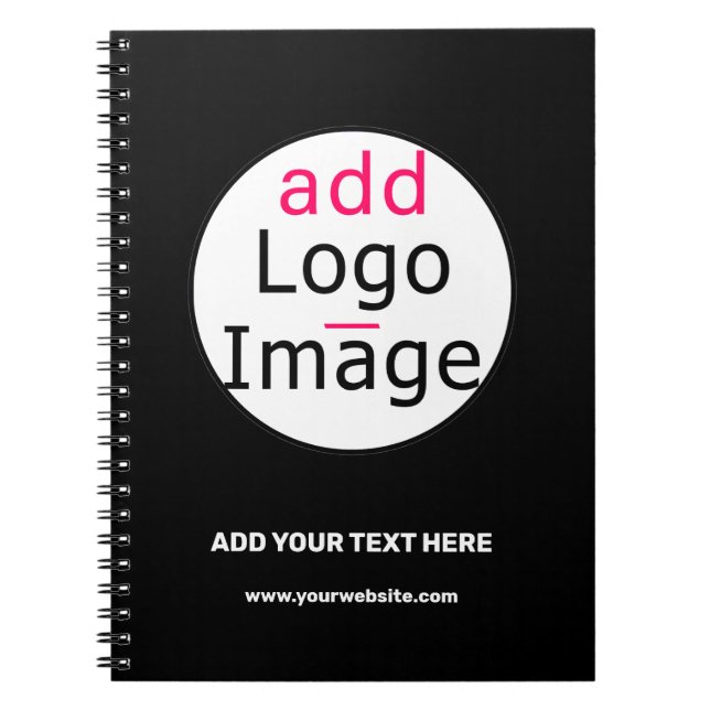 Professional Customisable Business Trademark   Notebook (Front)