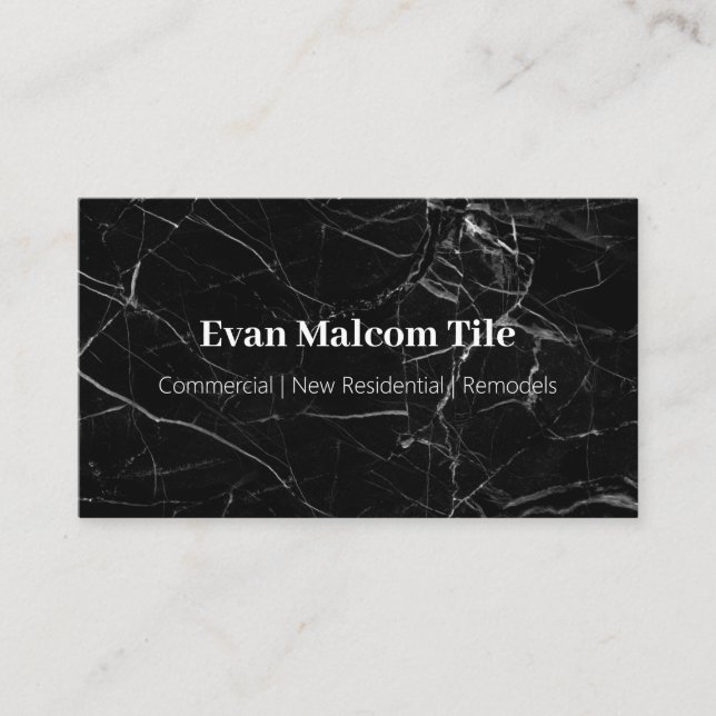 Professional Customisable Tile Business Cards  (Front)