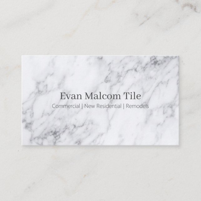 Professional Customisable Tile Business Cards (Front)
