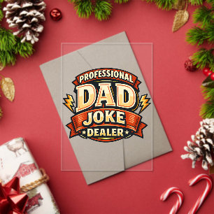 Professional Dad Joke Dealer Funny Father's Day Acrylic Invitations