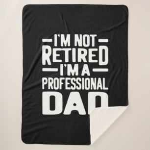 Professional Dad Retirement Gift Sherpa Blanket