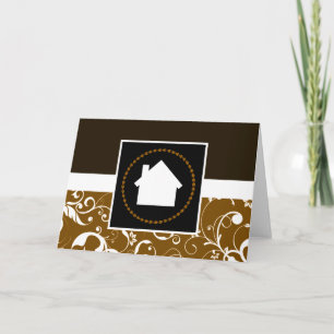 professional damask home card