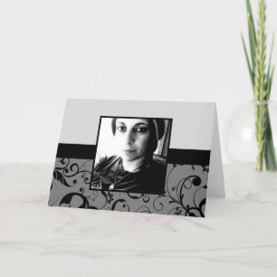 professional damask memorium card