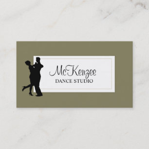 Professional Dance Studio, Instructor Business Card