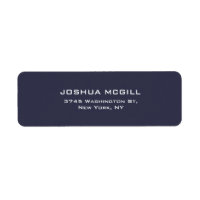 Professional Dark Blue Colour Simple Plain Elegant