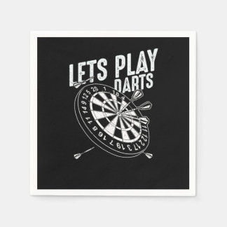 Professional Dart Thrower Darts Throwing Pub Game Napkin