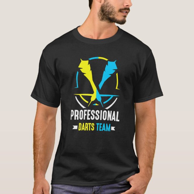 Professional Darts Team Squad Dart Crew   T-Shirt (Front)