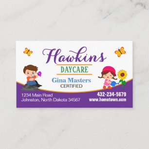 Professional Daycare Business Card