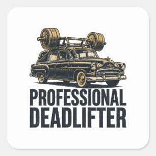Professional Deadlifter Hearse Barbell Sticker