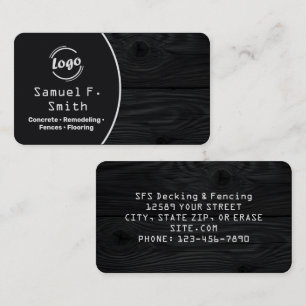 Professional Decking and Fencing Business Card