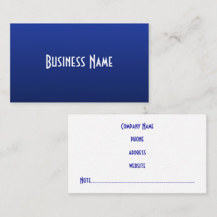Professional Deep Blue Business Card