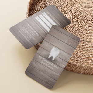 Professional Dental Care Dentist Wood Appointment Card