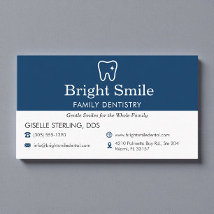 Professional Dental Office Dentistry Business Card