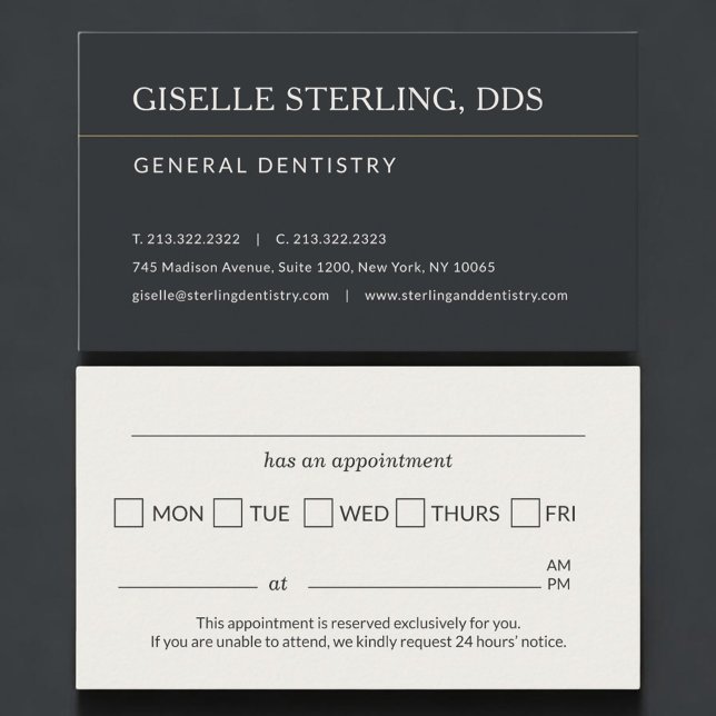 Professional Dentist Appointment Reminder Card (Creator Uploaded)