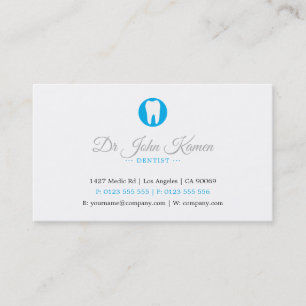 Professional Dentist   Deep Blue Business Card
