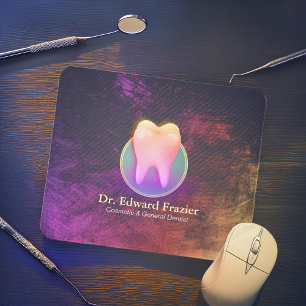 Professional Dentist Dental Clinic Rose Gold Tooth Mouse Pad
