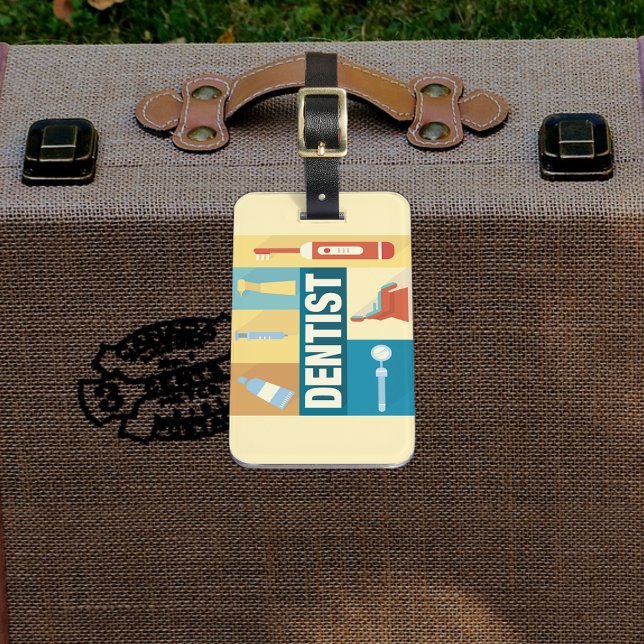 Professional Dentist Iconic Designed Luggage Tag (Creator Uploaded)