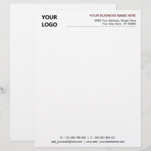 Professional Design Business Letterhead Template
