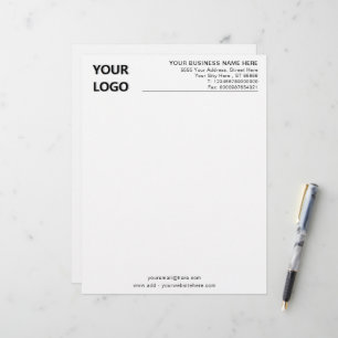 Professional Design Business Logo Info Letterhead