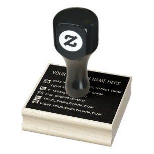 Professional Design Colour Address Stamp Example