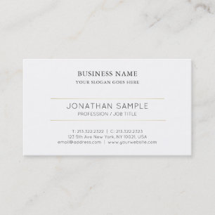 Professional Design Modern Stylish Clean Plain Business Card