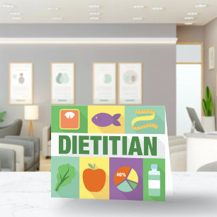 Professional Dietician Iconic Designed Card