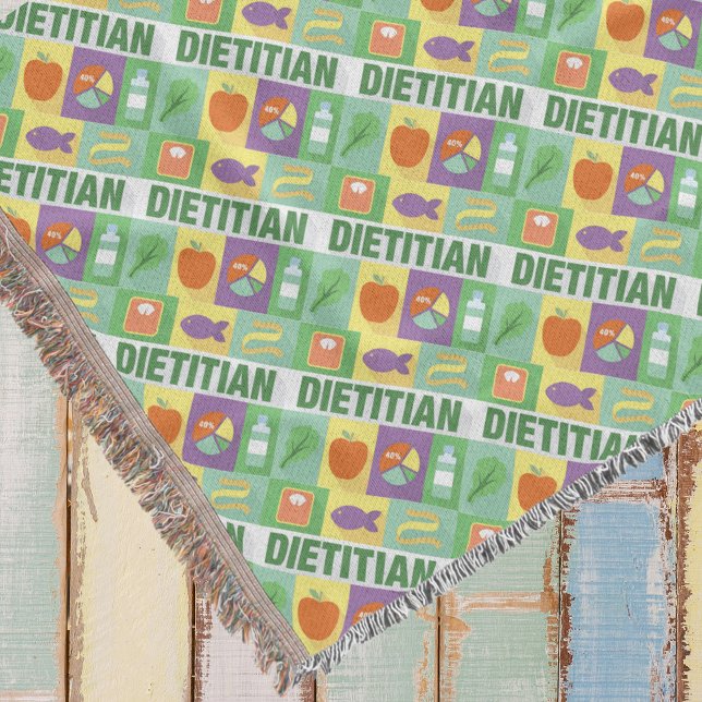 Professional Dietician Iconic Designed Throw Blanket (Creator Uploaded)
