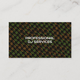 Professional Disc Jockey DJ Music Mixer DJ Party Business Card
