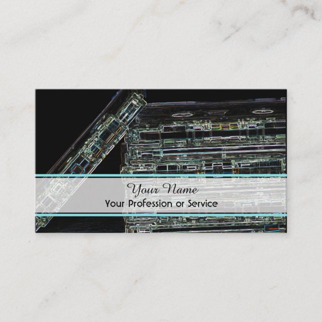 Professional DJ and VJ business card (Front)