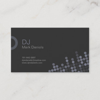 Professional DJ Business Card