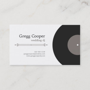 Professional DJ Business Card