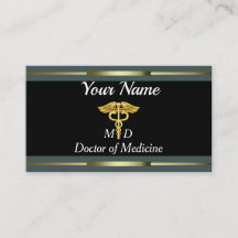 Professional Doctor of Medicine Gold and Black