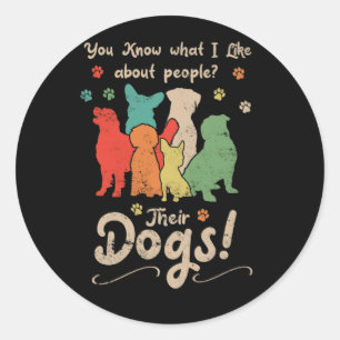 Professional Dog Groomer Dad Grooming Doggie Classic Round Sticker