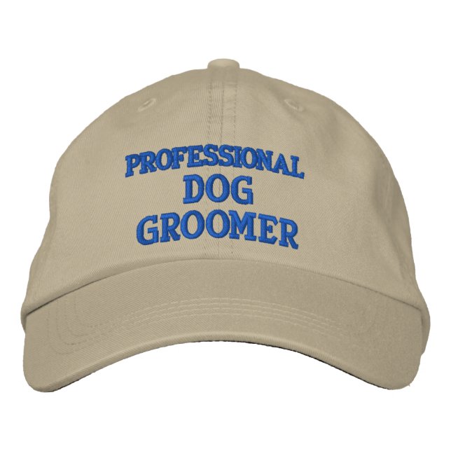 PROFESSIONAL DOG GROOMER EMBROIDERED HAT (Front)