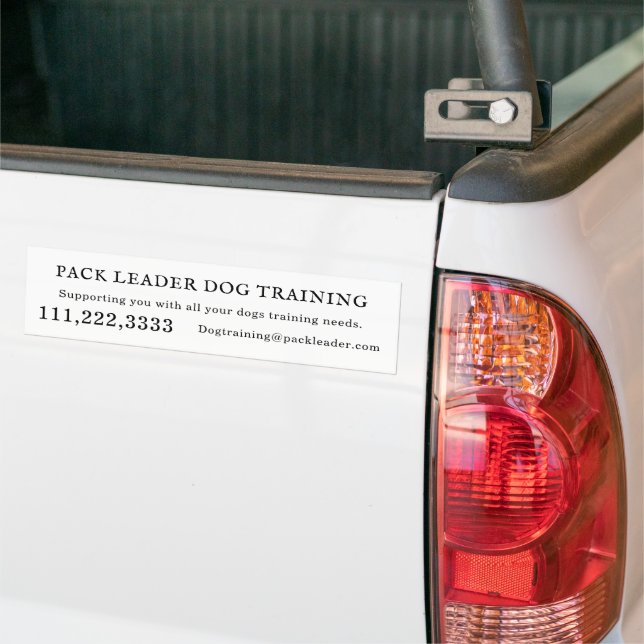 Professional Dog Trainer Advertise Vehicle Sticker (On Truck)