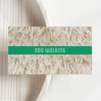Professional Dog Walker Business Cards Minimal